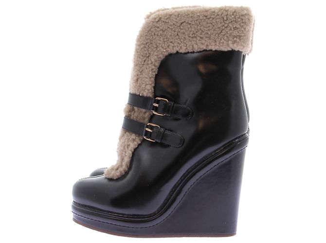 Botas de cuña Marc by Marc Jacobs piel negra 38.5 - vista 2