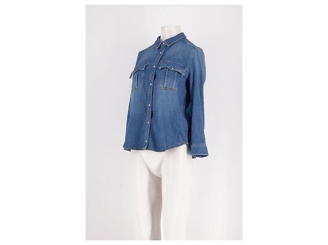 Zadig & Voltaire Camisa de algodón azul - vista 4