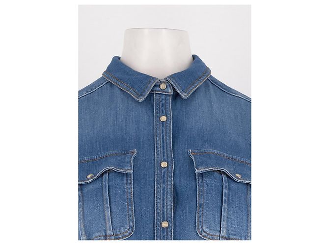 Zadig & Voltaire Camisa de algodón azul - vista 5