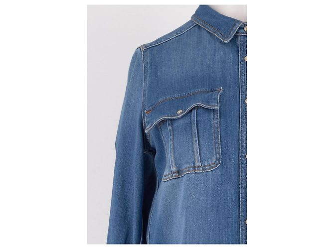 Zadig & Voltaire Camisa de algodón azul - vista 6