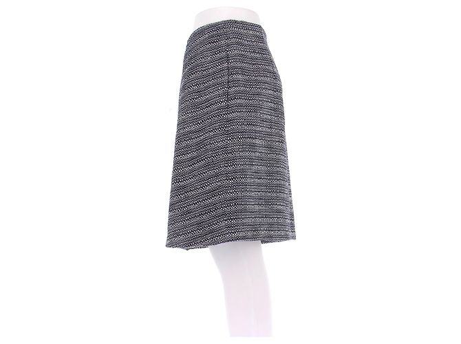 Falda de tweed azul marino Carven - vista 4