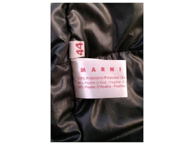 Marni Mittellanger grauer Steppmantel - Ansicht 8