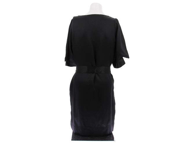 Stella Mc Cartney Schwarzes Kleid mit Gürtel - Ansicht 2