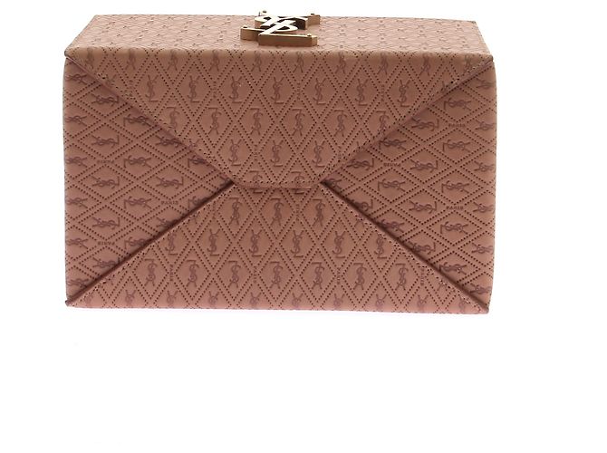 Yves Saint Laurent borsa box "TAKE-AWAY" in pelle goffrata - vista 6