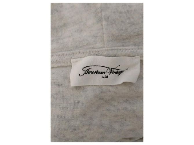 American Vintage Hoodie aus Baumwolle Grau - Ansicht 7