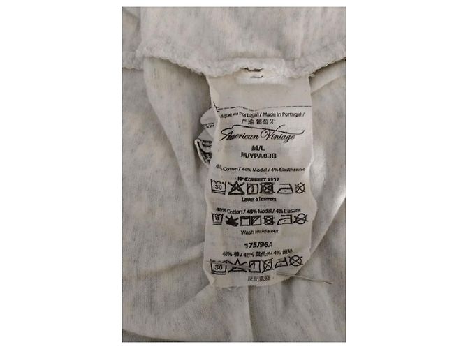 American Vintage Hoodie aus Baumwolle Grau - Ansicht 8