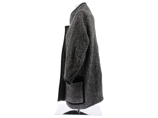 Isabel Marant Grey Wool Coat Size 38 - view 4