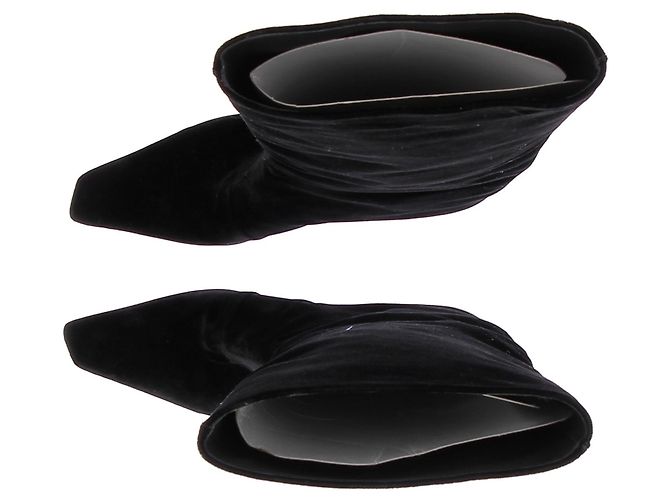 Loulou de Saison Botas de terciopelo negras "Naomi" - vista 4