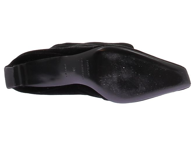 Loulou de Saison Botas de terciopelo negras "Naomi" - vista 5