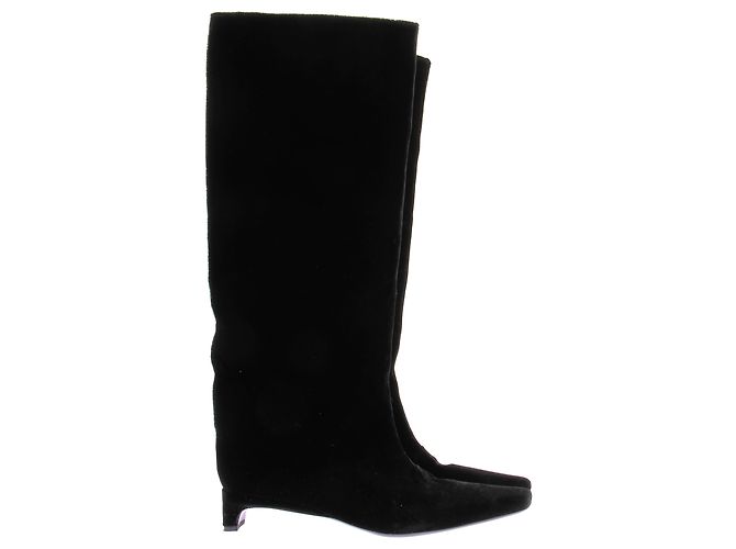 Loulou de Saison Botas de terciopelo negras "Naomi" - vista 6