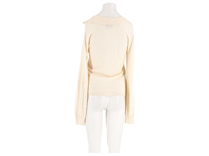 Autre Marque Jersey DAMSON MADDER de algodón blanco cuello alto - vista 2