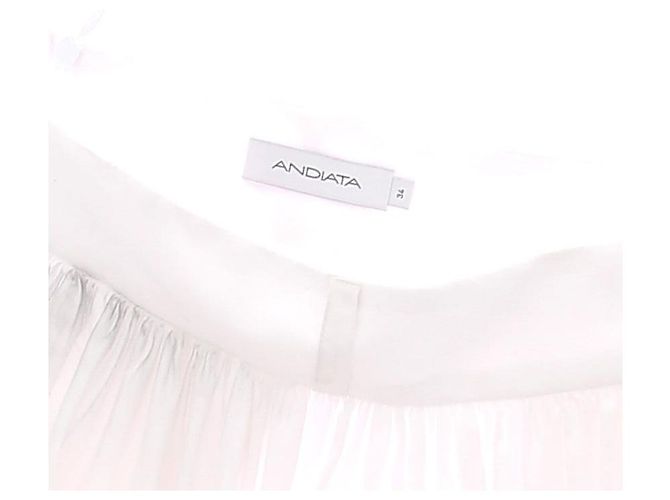 Autre Marque Falda maxi blanca de algodón ANDIATA - vista 6