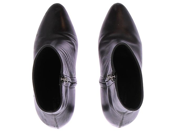 Autre Marque Botines de cuero negros - vista 6