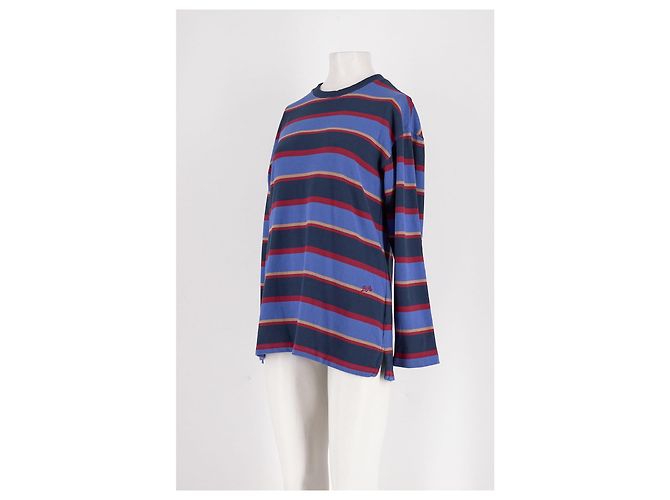 Autre Marque DAMSON MADDER Baumwollpullover blau gestreift - Ansicht 4