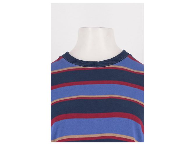Autre Marque DAMSON MADDER Baumwollpullover blau gestreift - Ansicht 5
