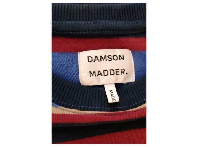Autre Marque DAMSON MADDER Baumwollpullover blau gestreift - Ansicht 7