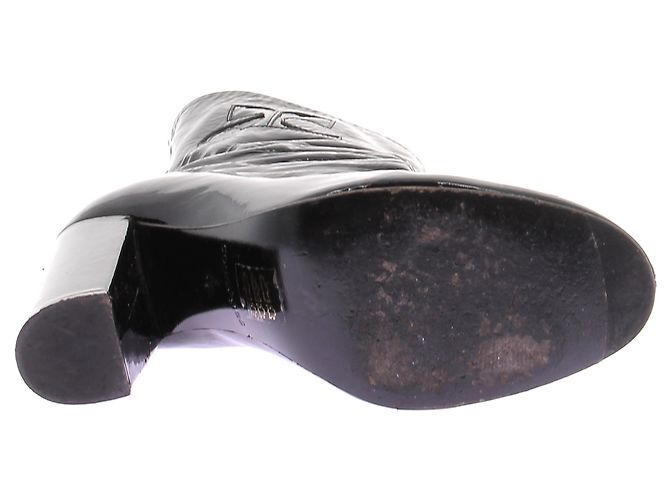 Courreges Botines de vinilo negros - vista 5