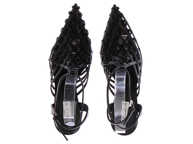 Alaïa Mules intrecciate nere - vista 7