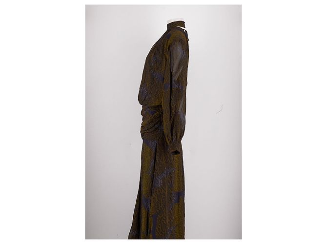 Autre Marque MUMA Maxikleid Khaki Animal Print - Ansicht 3