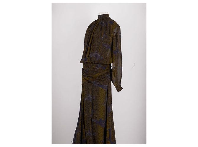Autre Marque MUMA Maxikleid Khaki Animal Print - Ansicht 4