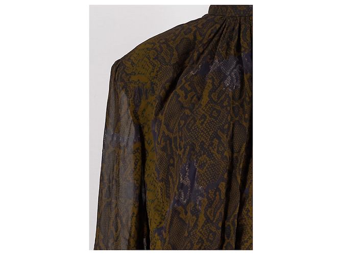Autre Marque MUMA Maxikleid Khaki Animal Print - Ansicht 6