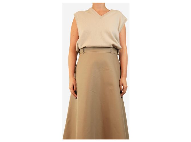 Autre Marque Strickweste mit V-Ausschnitt in Neutral - size - Ansicht 3