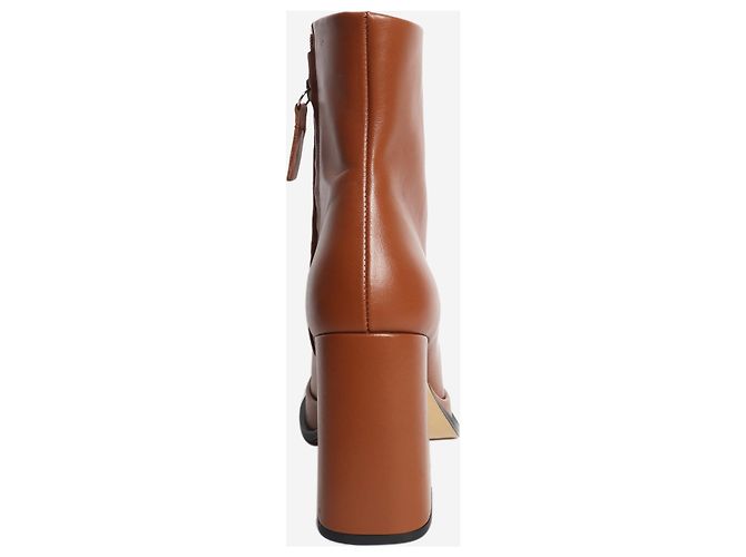 Autre Marque Botines Chueca de cuero marrón - EU 38 - vista 3