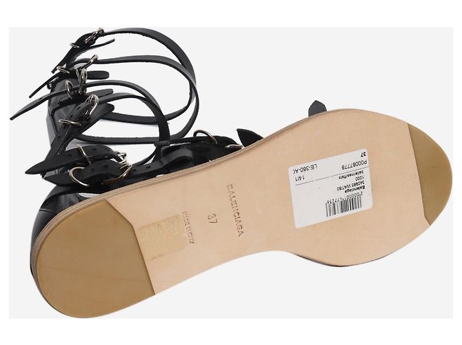 Balenciaga Sandali alti in pelle nera - size EU 37 - vista 4