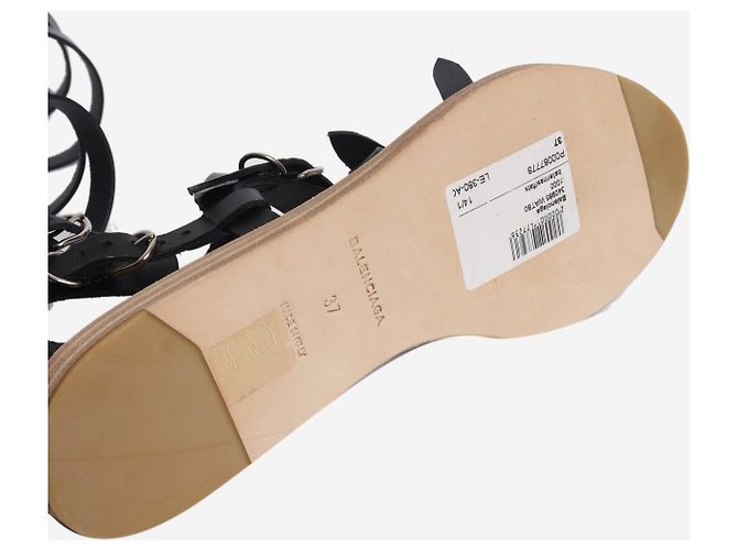 Balenciaga Sandali alti in pelle nera - size EU 37 - vista 6