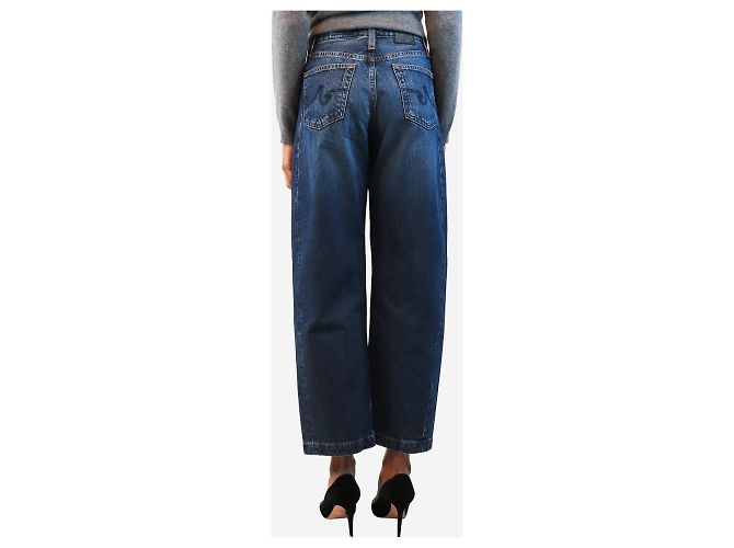 Autre Marque Vaqueros barrel de tiro alto Hattie Blue - size UK 4 - vista 3