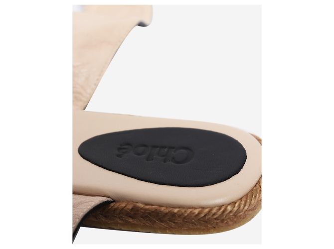 Chloé Sandali stringati in pelle morbida nera - size EU 37 - vista 6