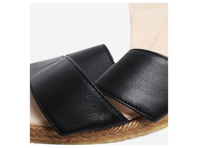 Chloé Sandali stringati in pelle morbida nera - size EU 37 - vista 7