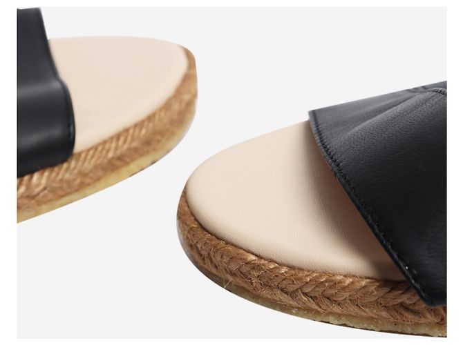 Chloé Sandali stringati in pelle morbida nera - size EU 37 - vista 8