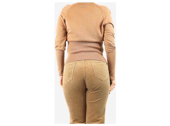 Simone Rocha Rollkragenpullover aus Merinowolle, braun - size M - Ansicht 2