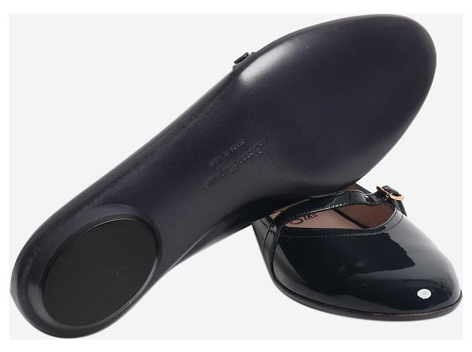 Salvatore Ferragamo Audrey Lackschuhe Navy - size EU 39.5 - Ansicht 4