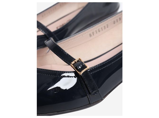 Salvatore Ferragamo Audrey Lackschuhe Navy - size EU 39.5 - Ansicht 5