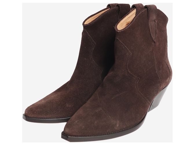 Isabel Marant Botines de ante marrón - talla EU 39 - vista 2