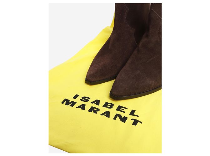 Isabel Marant Botines de ante marrón - talla EU 39 - vista 6