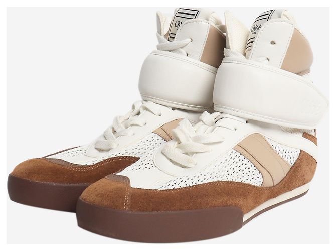 Chloé Sneakers alte Kick marroni e bianche - size EU 39 - vista 2