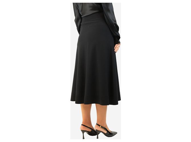 Sonia Rykiel Falda midi línea A negra - size M - vista 3