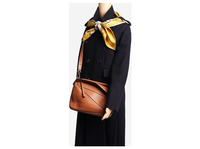 Loewe Borsa Puzzle medium marrone - vista 2