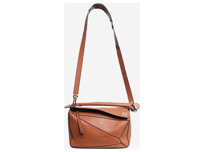 Loewe Borsa Puzzle medium marrone - vista 3