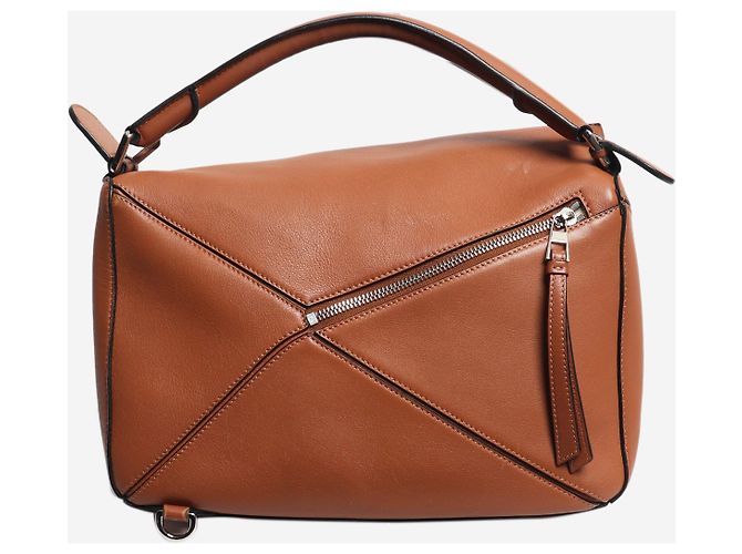 Loewe Borsa Puzzle medium marrone - vista 5