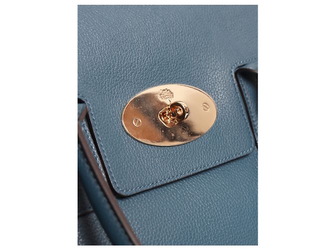 Mulberry Borsa Bayswater blu - vista 7