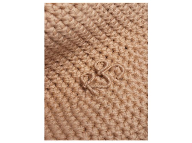 Autre Marque Beiger Crochet-Strick-Bucket-Hat - Ansicht 4