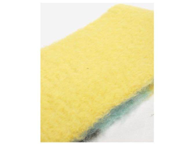 Loewe Sciarpa a righe multicolore in mohair e lana - vista 6