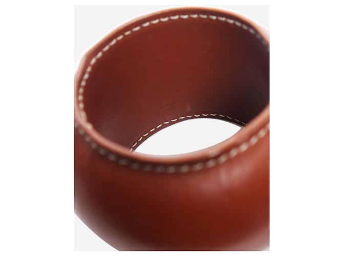 Céline Leder-Armspange mit Ring Tan SS12 - Ansicht 2