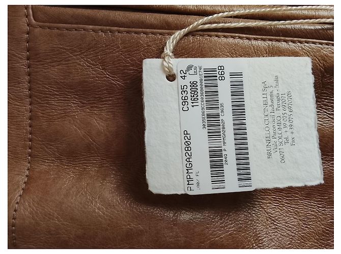Brunello Cucinelli Leder-Shearling-Weste Brown - Ansicht 3