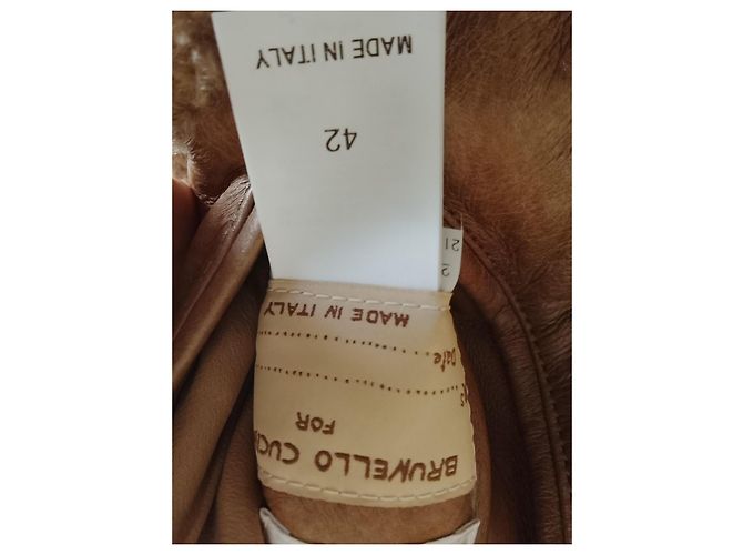 Brunello Cucinelli Leder-Shearling-Weste Brown - Ansicht 6