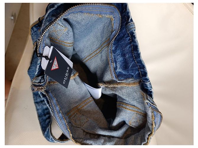 Borsa tote in denim Guess - vista 13